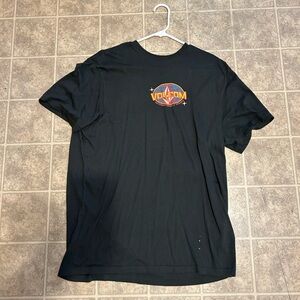 Volcom Black Tee with Orange Logo